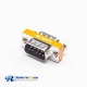 9 Pin Mini Gender Changer Metal Standard D-Sub Straight Male To Male DB Adapter
